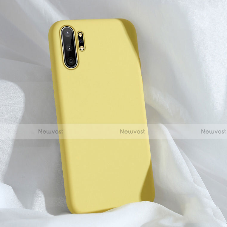 Ultra-thin Silicone Gel Soft Case 360 Degrees Cover C03 for Samsung Galaxy Note 10 Plus Yellow