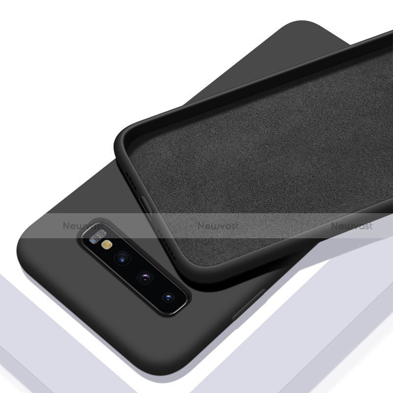 Ultra-thin Silicone Gel Soft Case 360 Degrees Cover C03 for Samsung Galaxy S10 5G Black