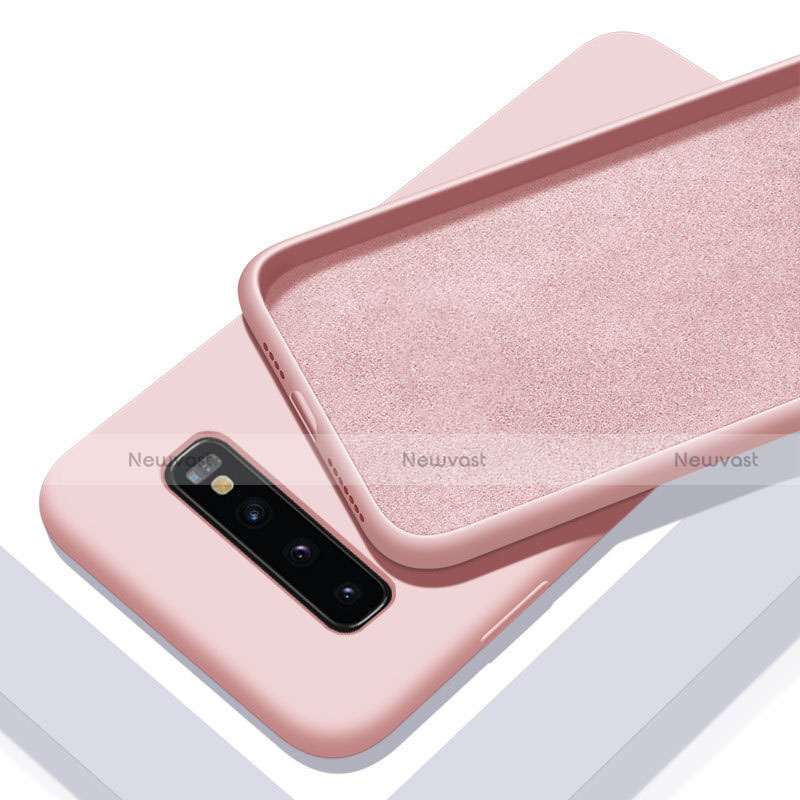 Ultra-thin Silicone Gel Soft Case 360 Degrees Cover C03 for Samsung Galaxy S10 Pink