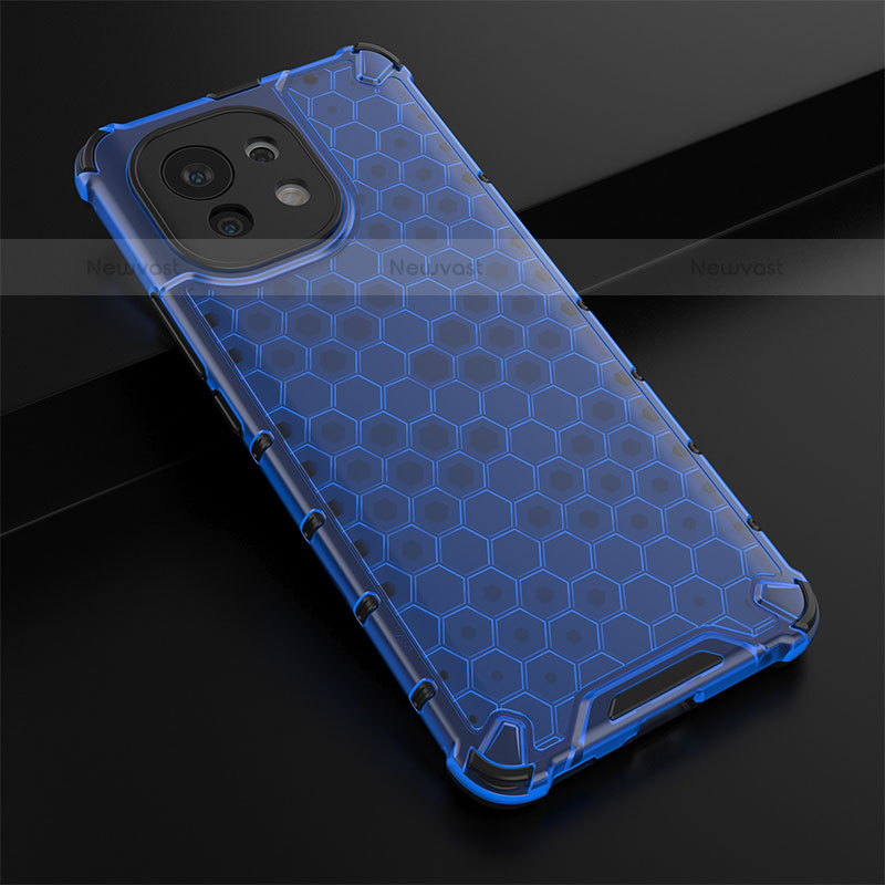 Ultra-thin Silicone Gel Soft Case 360 Degrees Cover C03 for Xiaomi Mi 11 Lite 4G Blue