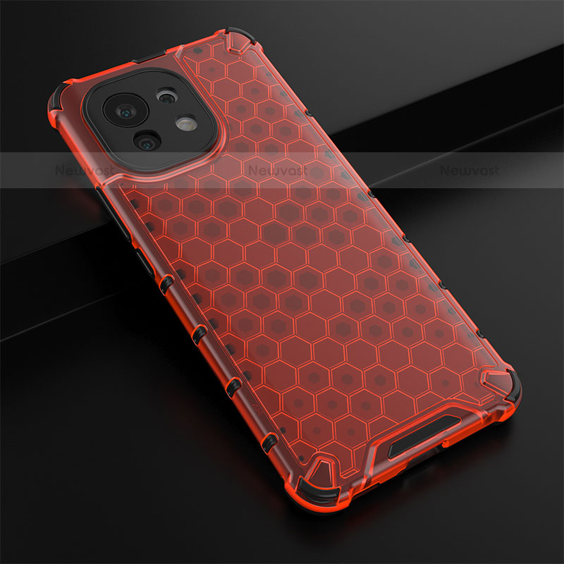 Ultra-thin Silicone Gel Soft Case 360 Degrees Cover C03 for Xiaomi Mi 11 Lite 4G Red