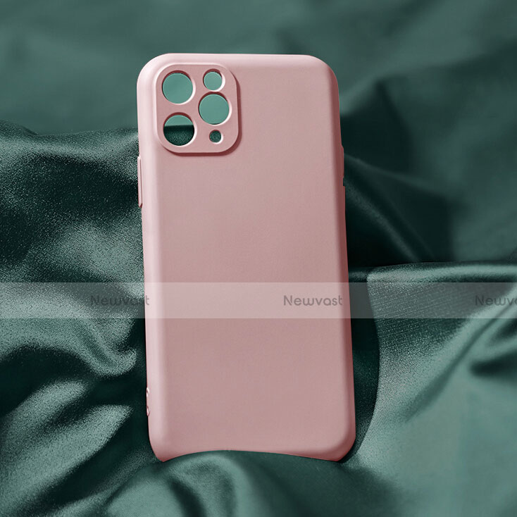 Ultra-thin Silicone Gel Soft Case 360 Degrees Cover C04 for Apple iPhone 11 Pro Pink