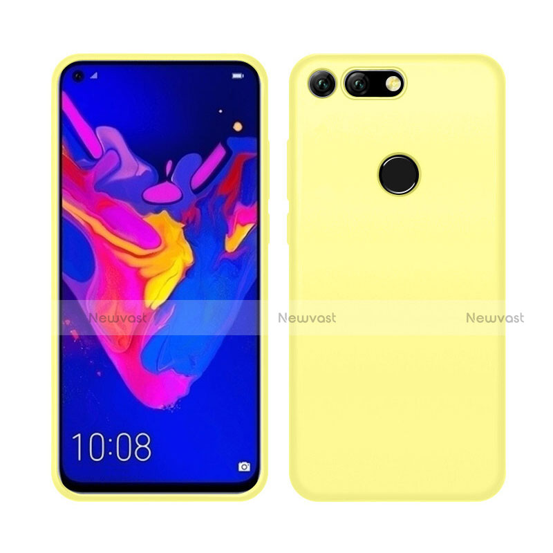 Ultra-thin Silicone Gel Soft Case 360 Degrees Cover C04 for Huawei Honor View 20 Yellow