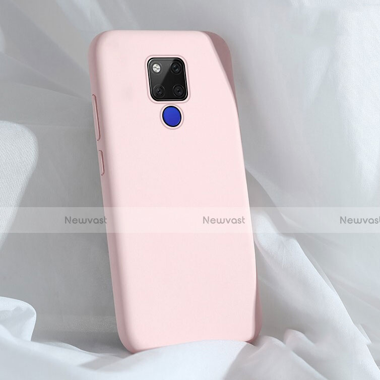 Ultra-thin Silicone Gel Soft Case 360 Degrees Cover C04 for Huawei Mate 20 X 5G Pink