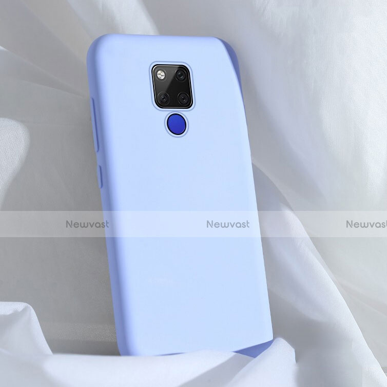 Ultra-thin Silicone Gel Soft Case 360 Degrees Cover C04 for Huawei Mate 20 X 5G Sky Blue