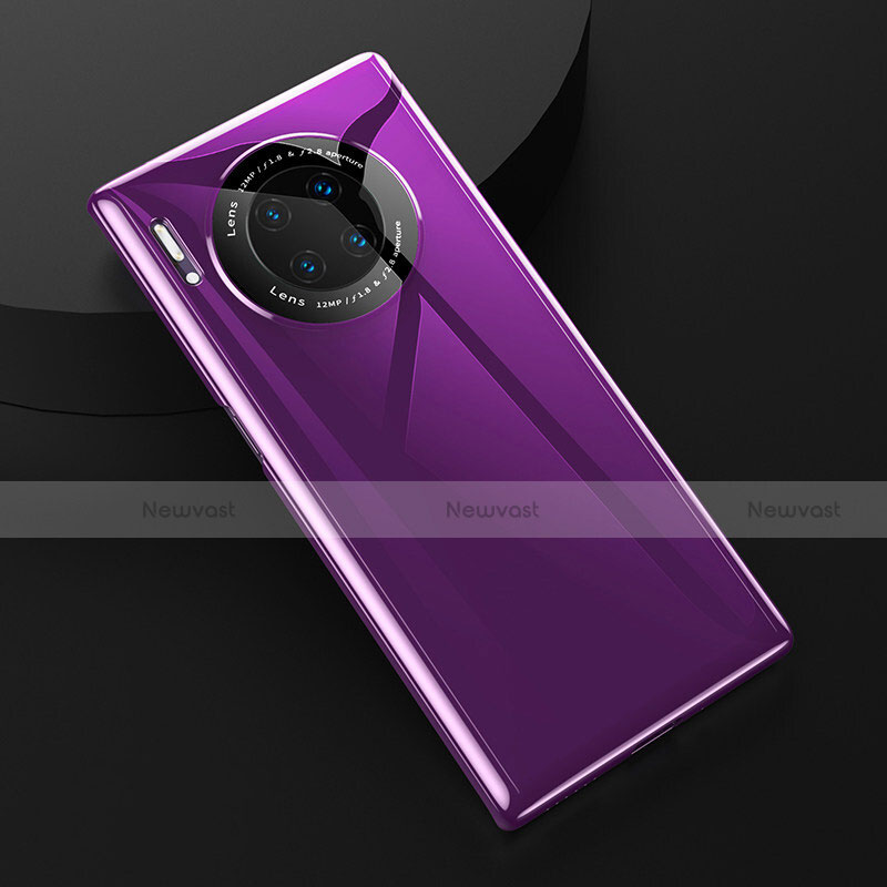 Ultra-thin Silicone Gel Soft Case 360 Degrees Cover C04 for Huawei Mate 30 5G Purple