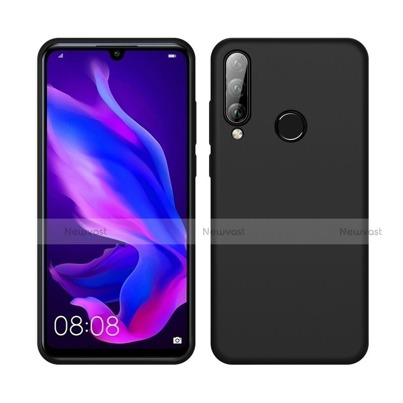 Ultra-thin Silicone Gel Soft Case 360 Degrees Cover C04 for Huawei Nova 4e Black