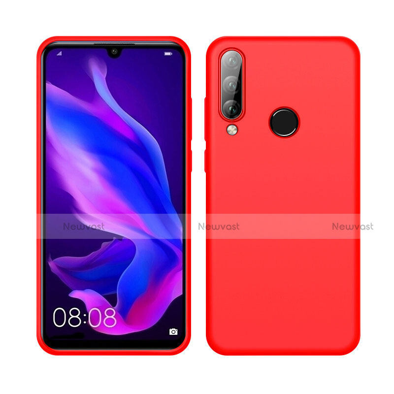 Ultra-thin Silicone Gel Soft Case 360 Degrees Cover C04 for Huawei Nova 4e Red