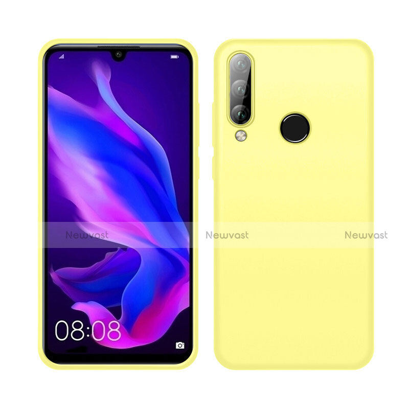 Ultra-thin Silicone Gel Soft Case 360 Degrees Cover C04 for Huawei Nova 4e Yellow