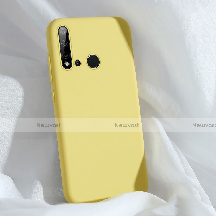 Ultra-thin Silicone Gel Soft Case 360 Degrees Cover C04 for Huawei Nova 5i Yellow