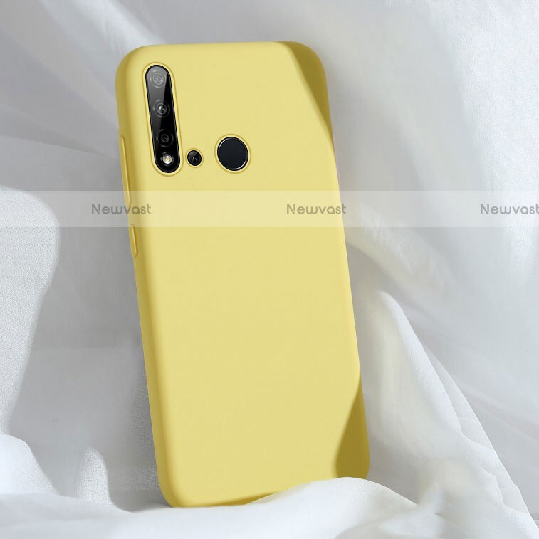 Ultra-thin Silicone Gel Soft Case 360 Degrees Cover C04 for Huawei P20 Lite (2019) Yellow