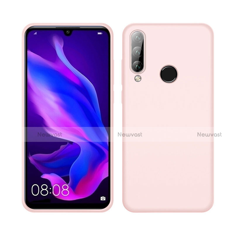 Ultra-thin Silicone Gel Soft Case 360 Degrees Cover C04 for Huawei P30 Lite New Edition Pink