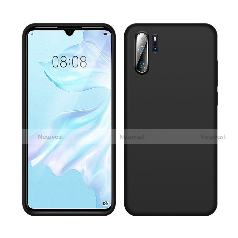 Ultra-thin Silicone Gel Soft Case 360 Degrees Cover C04 for Huawei P30 Pro New Edition Black