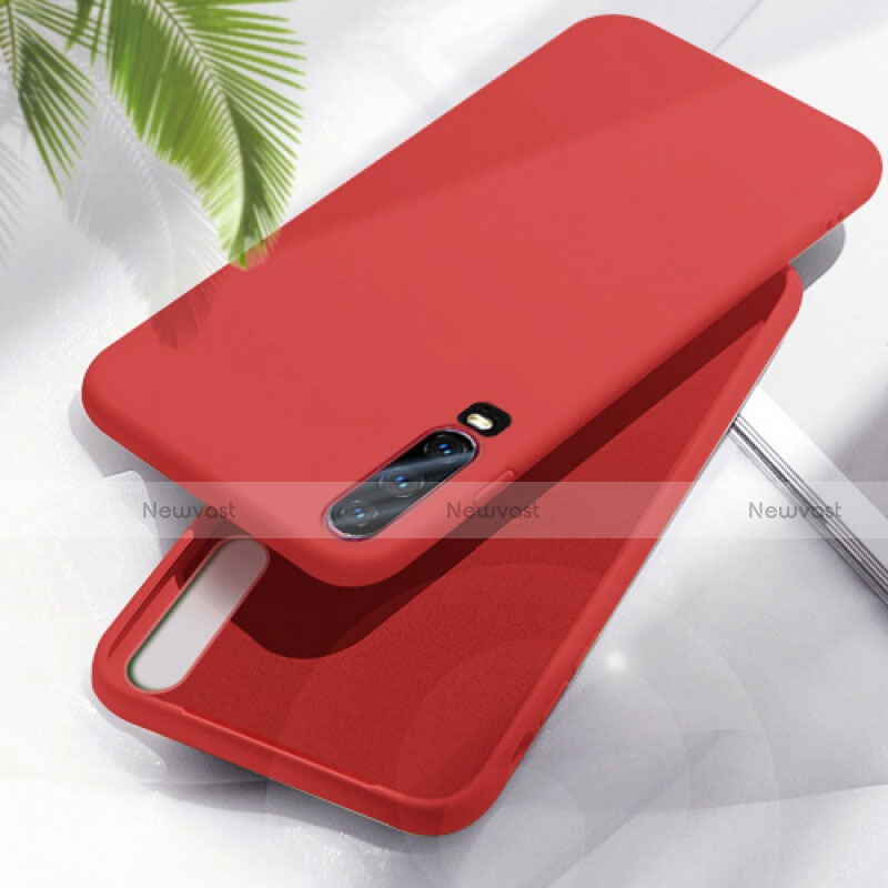 Ultra-thin Silicone Gel Soft Case 360 Degrees Cover C04 for Huawei P30 Red