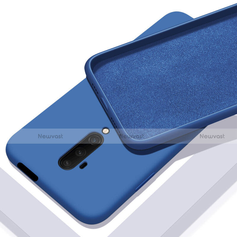 Ultra-thin Silicone Gel Soft Case 360 Degrees Cover C04 for OnePlus 7T Pro Blue