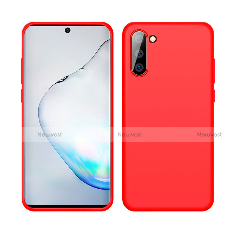 Ultra-thin Silicone Gel Soft Case 360 Degrees Cover C04 for Samsung Galaxy Note 10 Red