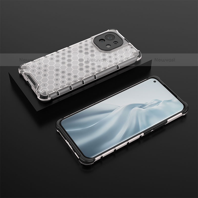 Ultra-thin Silicone Gel Soft Case 360 Degrees Cover C04 for Xiaomi Mi 11 Lite 5G NE White