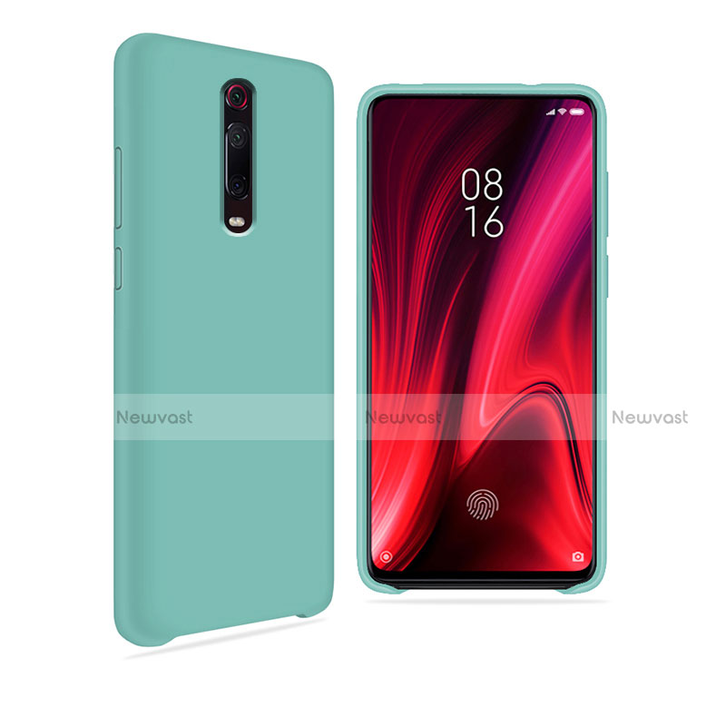 Ultra-thin Silicone Gel Soft Case 360 Degrees Cover C04 for Xiaomi Mi 9T Cyan