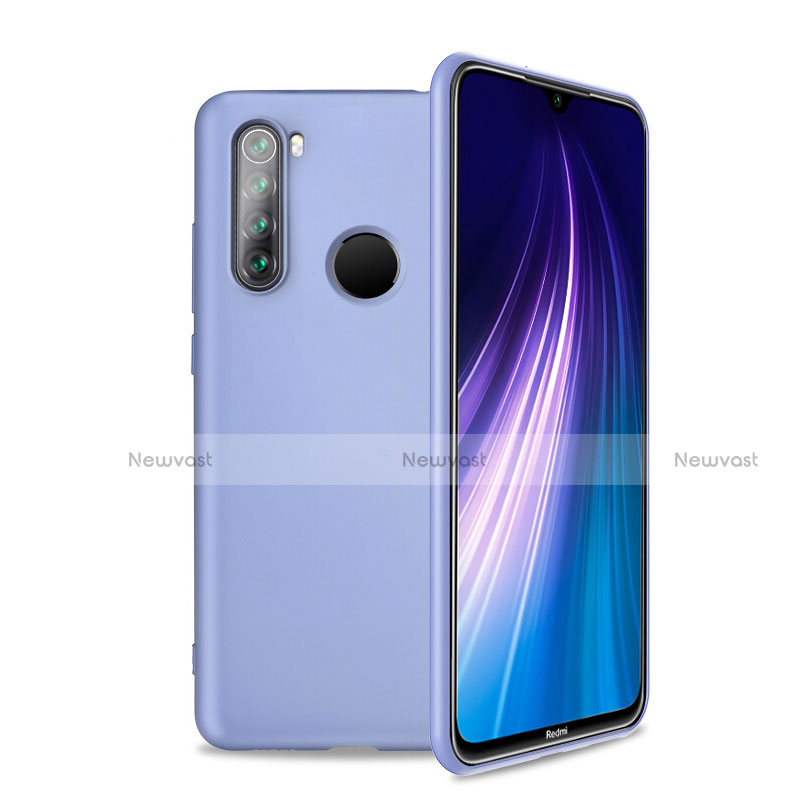 Ultra-thin Silicone Gel Soft Case 360 Degrees Cover C04 for Xiaomi Redmi Note 8T Purple