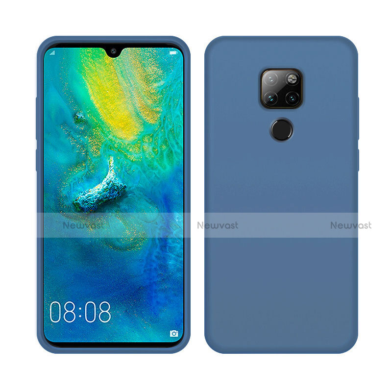 Ultra-thin Silicone Gel Soft Case 360 Degrees Cover C05 for Huawei Mate 20 X 5G Blue