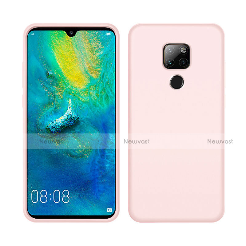 Ultra-thin Silicone Gel Soft Case 360 Degrees Cover C05 for Huawei Mate 20 X 5G Pink