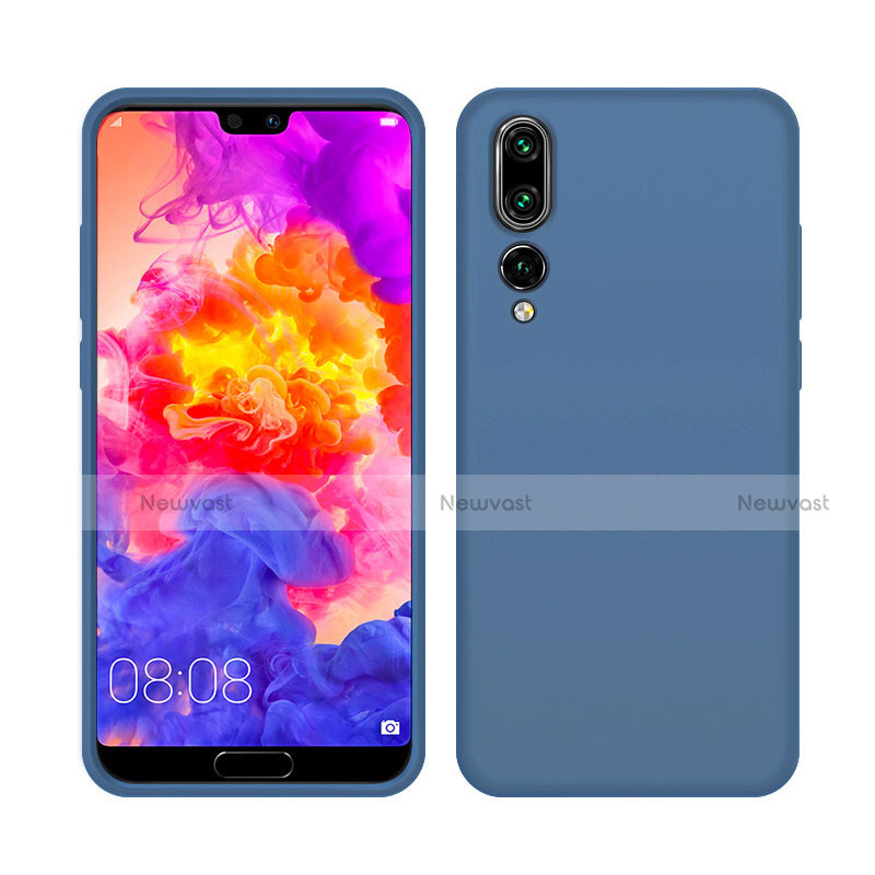 Ultra-thin Silicone Gel Soft Case 360 Degrees Cover C05 for Huawei P20 Pro Blue