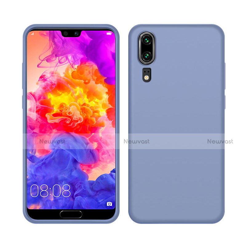 Ultra-thin Silicone Gel Soft Case 360 Degrees Cover C05 for Huawei P20 Purple