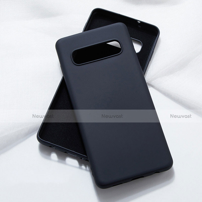 Ultra-thin Silicone Gel Soft Case 360 Degrees Cover C05 for Samsung Galaxy S10 5G Black