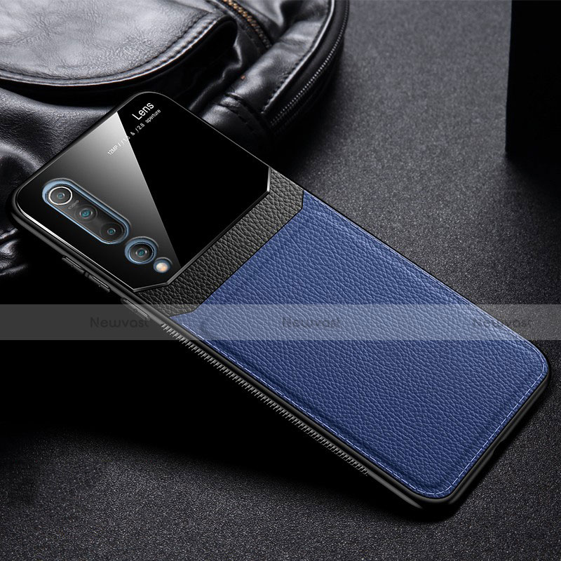 Ultra-thin Silicone Gel Soft Case 360 Degrees Cover C05 for Xiaomi Mi 10 Blue