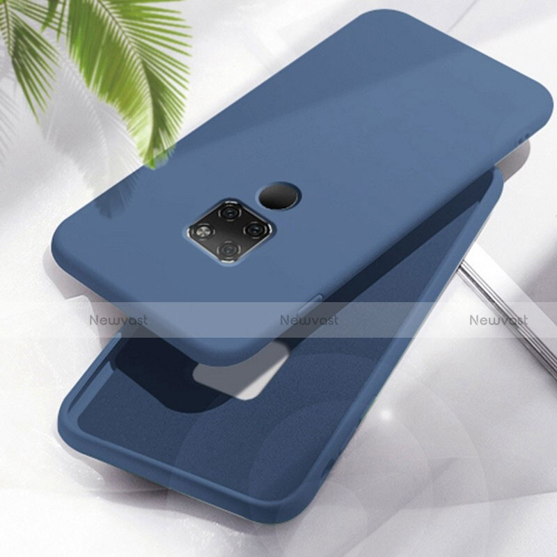 Ultra-thin Silicone Gel Soft Case 360 Degrees Cover C06 for Huawei Mate 20 Blue