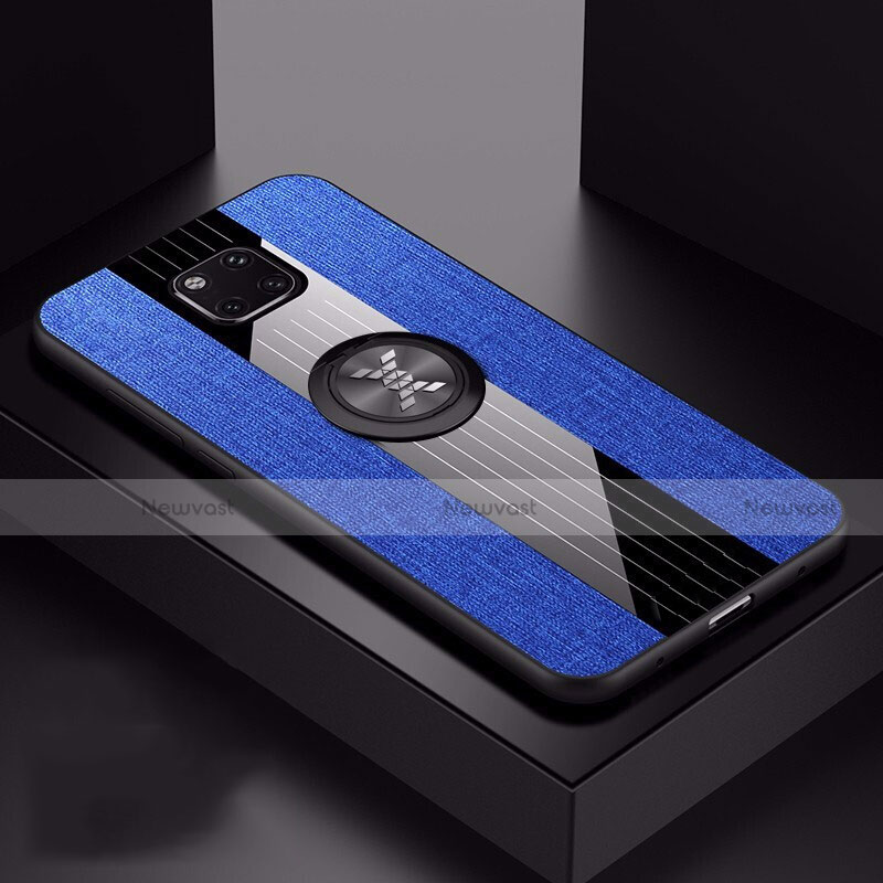 Ultra-thin Silicone Gel Soft Case 360 Degrees Cover C06 for Huawei Mate 20 Pro Blue