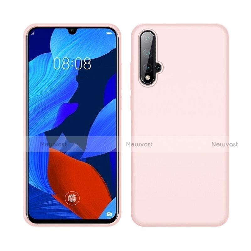 Ultra-thin Silicone Gel Soft Case 360 Degrees Cover C06 for Huawei Nova 5 Pink