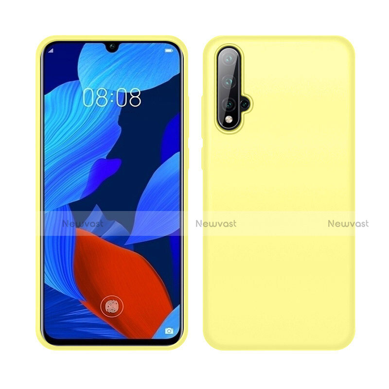 Ultra-thin Silicone Gel Soft Case 360 Degrees Cover C06 for Huawei Nova 5 Yellow