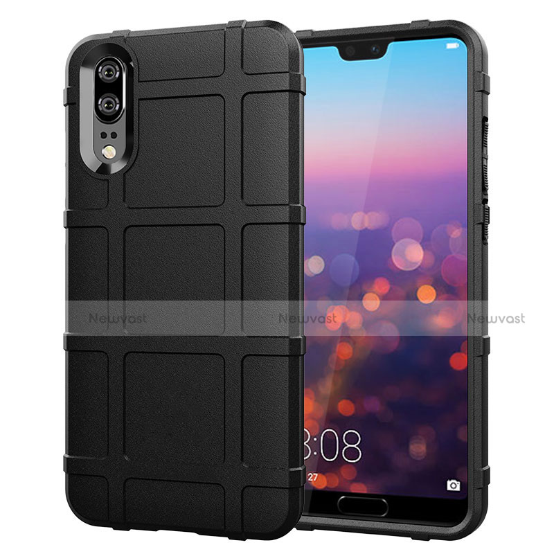 Ultra-thin Silicone Gel Soft Case 360 Degrees Cover C06 for Huawei P20 Black