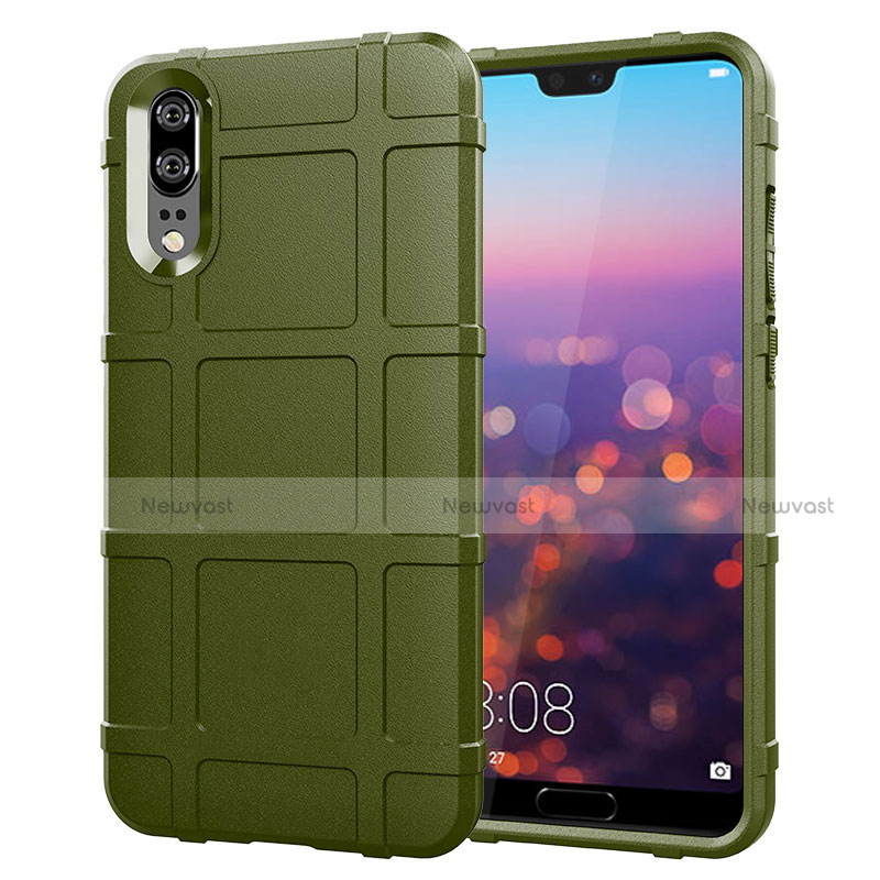 Ultra-thin Silicone Gel Soft Case 360 Degrees Cover C06 for Huawei P20 Green