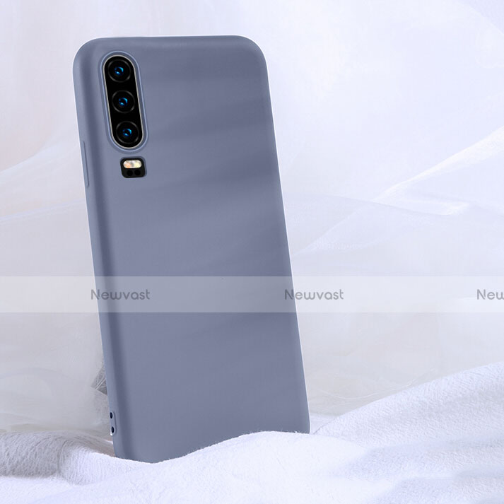 Ultra-thin Silicone Gel Soft Case 360 Degrees Cover C06 for Huawei P30 Gray