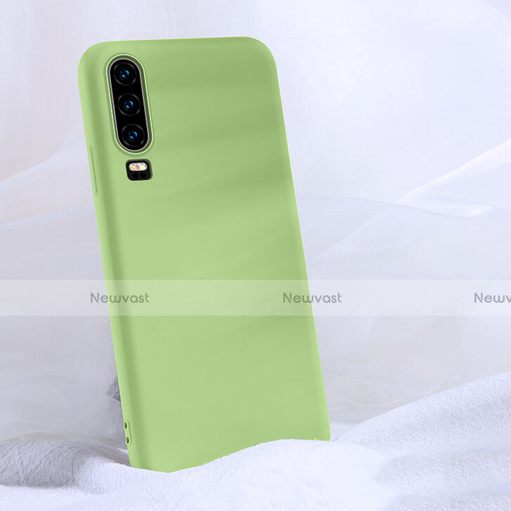 Ultra-thin Silicone Gel Soft Case 360 Degrees Cover C06 for Huawei P30 Green