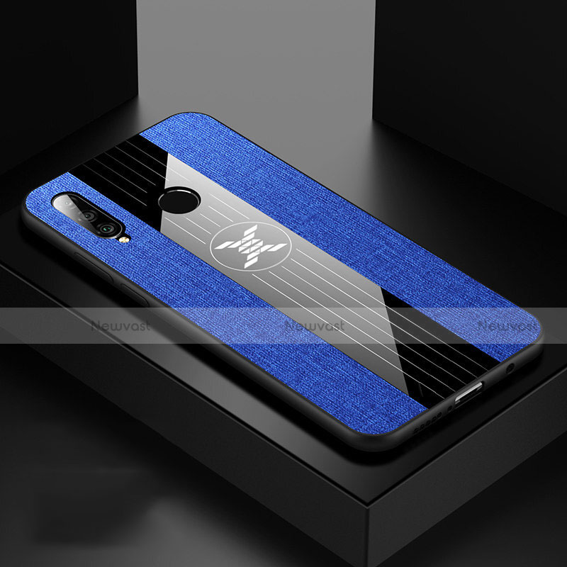 Ultra-thin Silicone Gel Soft Case 360 Degrees Cover C06 for Huawei P30 Lite Blue