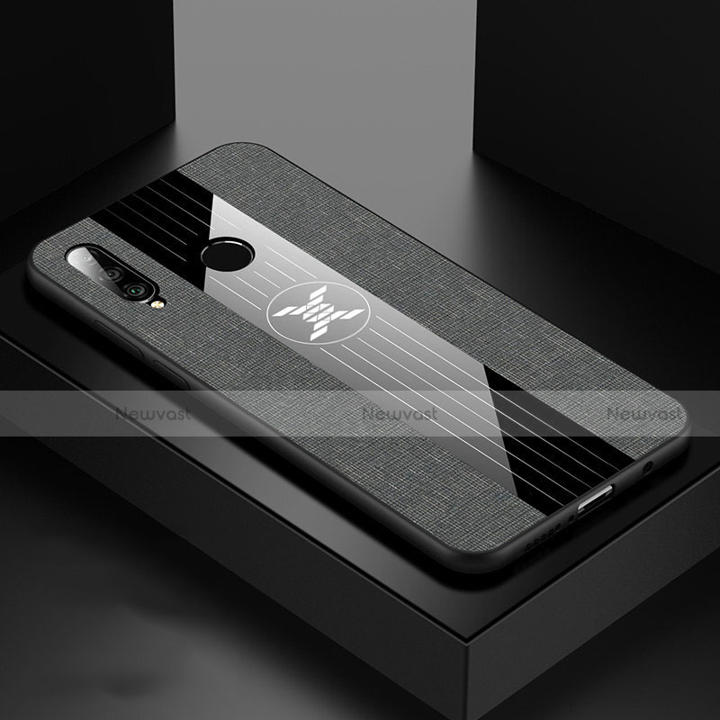 Ultra-thin Silicone Gel Soft Case 360 Degrees Cover C06 for Huawei P30 Lite Dark Gray