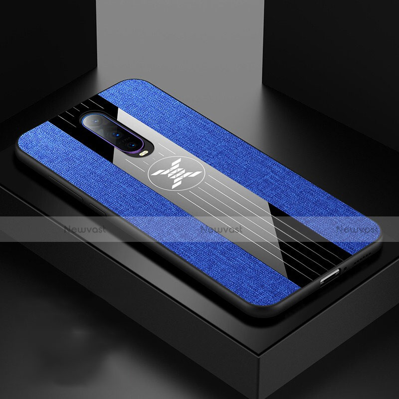 Ultra-thin Silicone Gel Soft Case 360 Degrees Cover C06 for Oppo R17 Pro Blue