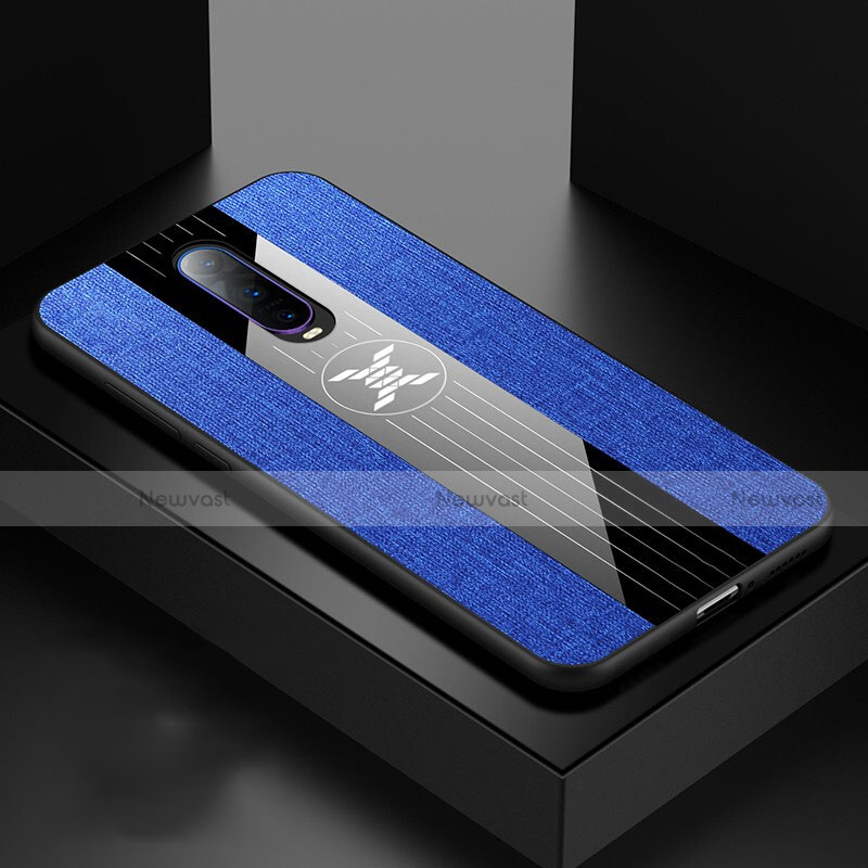 Ultra-thin Silicone Gel Soft Case 360 Degrees Cover C06 for Oppo RX17 Pro Blue