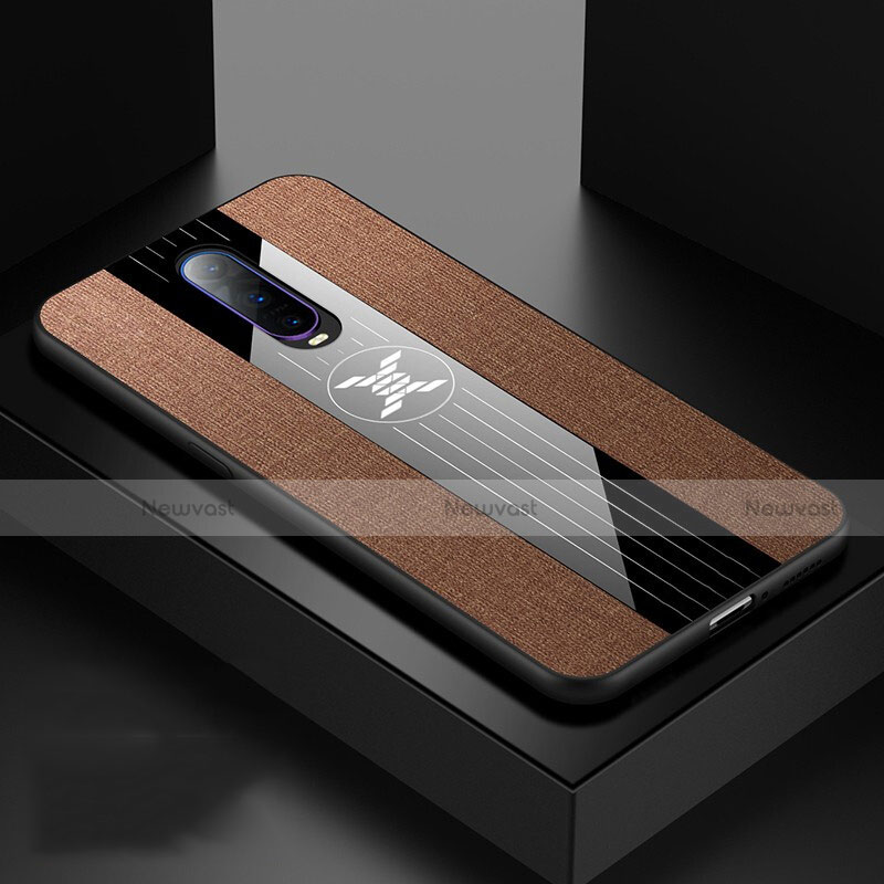 Ultra-thin Silicone Gel Soft Case 360 Degrees Cover C06 for Oppo RX17 Pro Brown