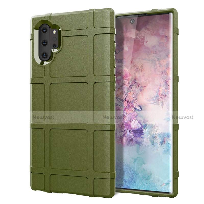 Ultra-thin Silicone Gel Soft Case 360 Degrees Cover C06 for Samsung Galaxy Note 10 Plus 5G Green