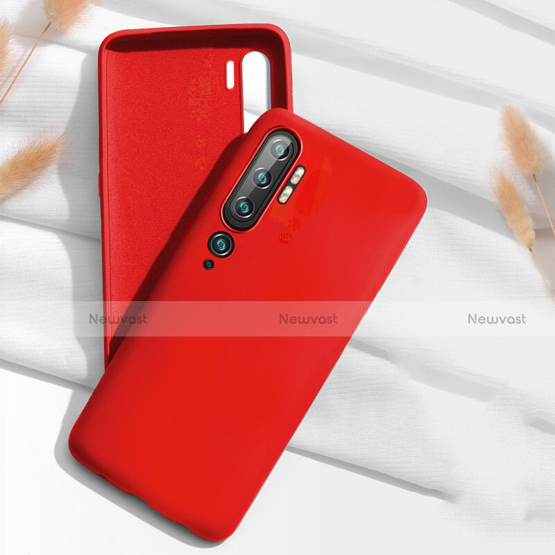 Ultra-thin Silicone Gel Soft Case 360 Degrees Cover C07 for Xiaomi Mi Note 10 Pro Red