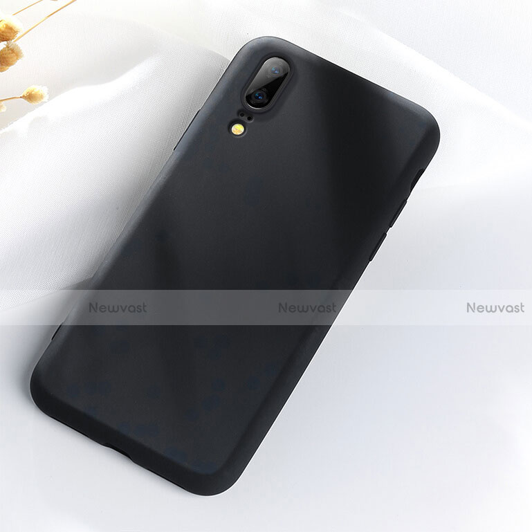 Ultra-thin Silicone Gel Soft Case 360 Degrees Cover C08 for Huawei P20 Black