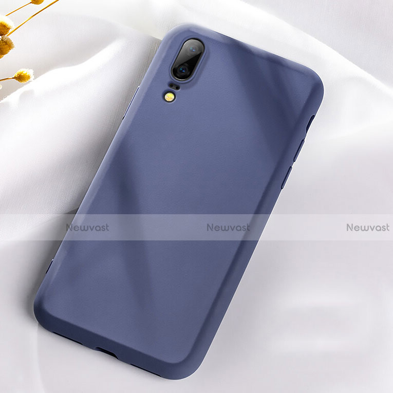 Ultra-thin Silicone Gel Soft Case 360 Degrees Cover C08 for Huawei P20 Purple