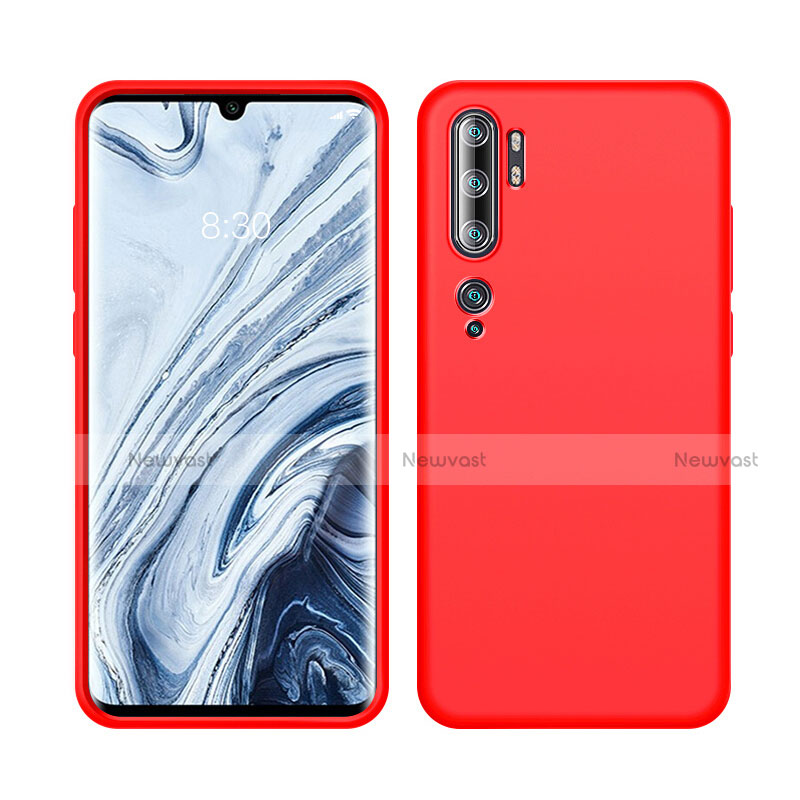 Ultra-thin Silicone Gel Soft Case 360 Degrees Cover C08 for Xiaomi Mi Note 10 Red