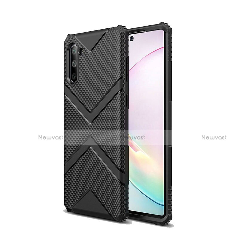 Ultra-thin Silicone Gel Soft Case 360 Degrees Cover C09 for Samsung Galaxy Note 10 Black