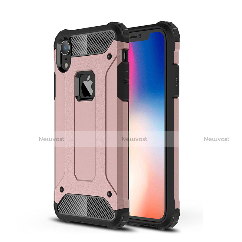 Ultra-thin Silicone Gel Soft Case 360 Degrees Cover for Apple iPhone XR Rose Gold