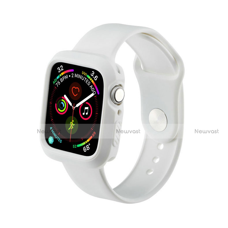 Ultra-thin Silicone Gel Soft Case 360 Degrees Cover for Apple iWatch 5 44mm